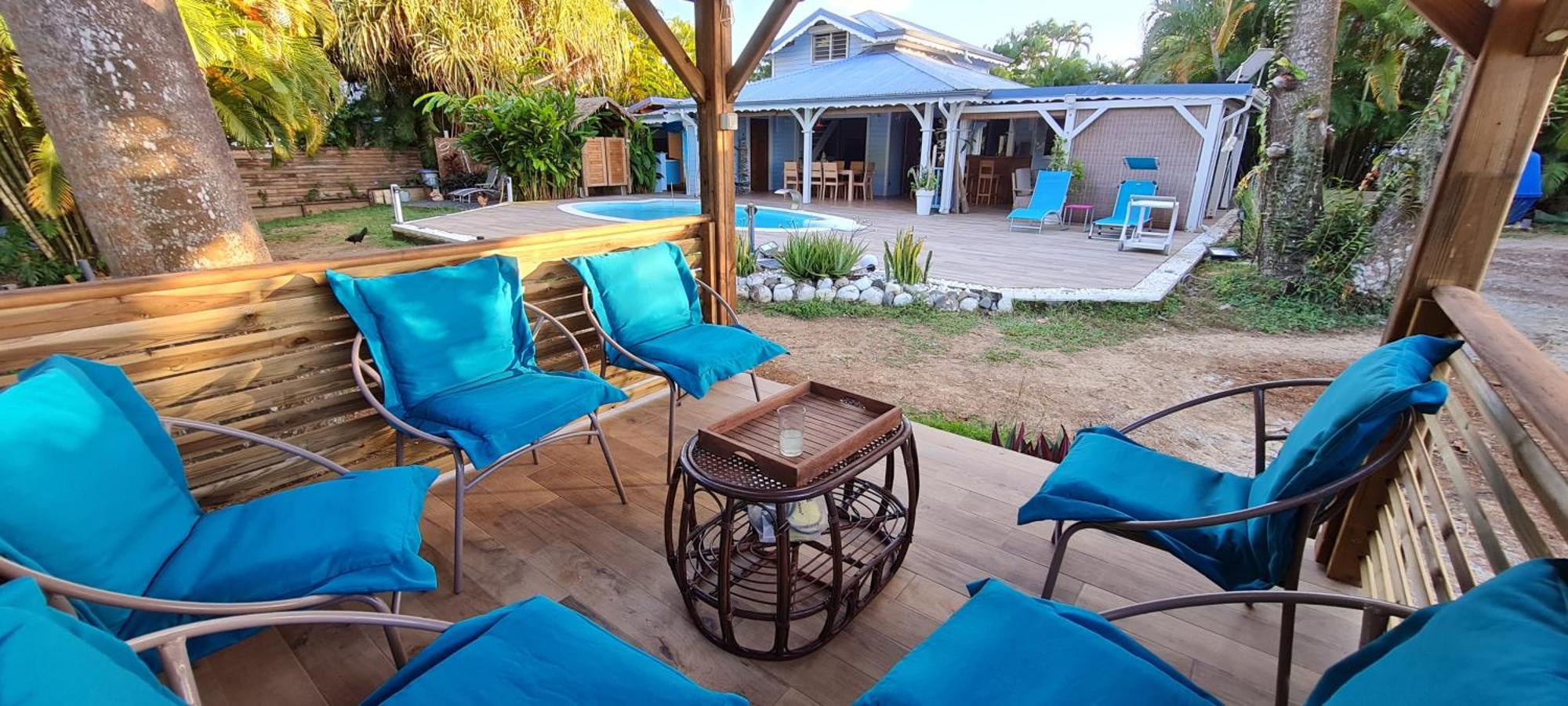 Gite Kaz A Topaze, Piscine, Jardin Tropical Сент-Роз Екстер'єр фото