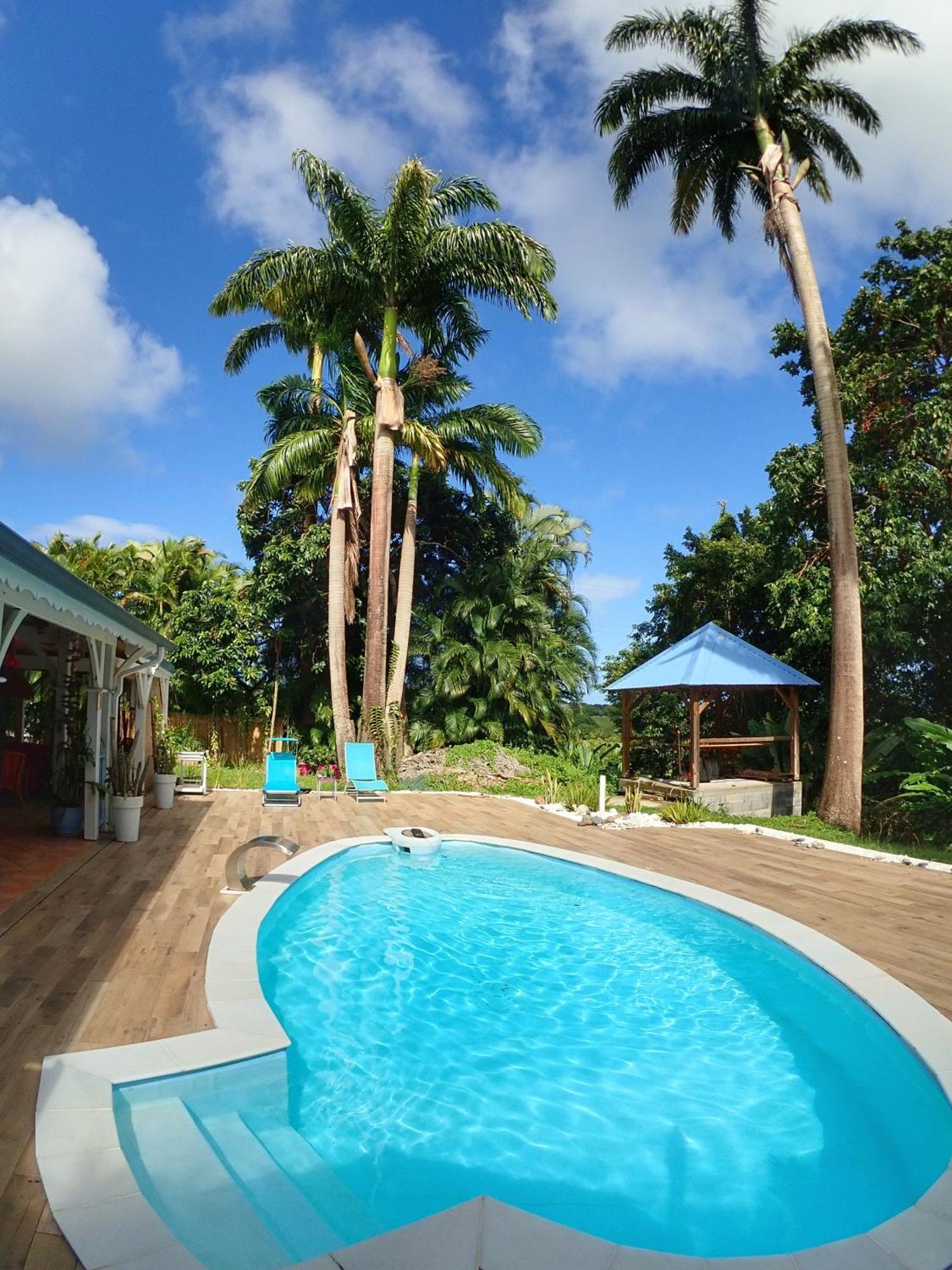 Gite Kaz A Topaze, Piscine, Jardin Tropical Сент-Роз Екстер'єр фото